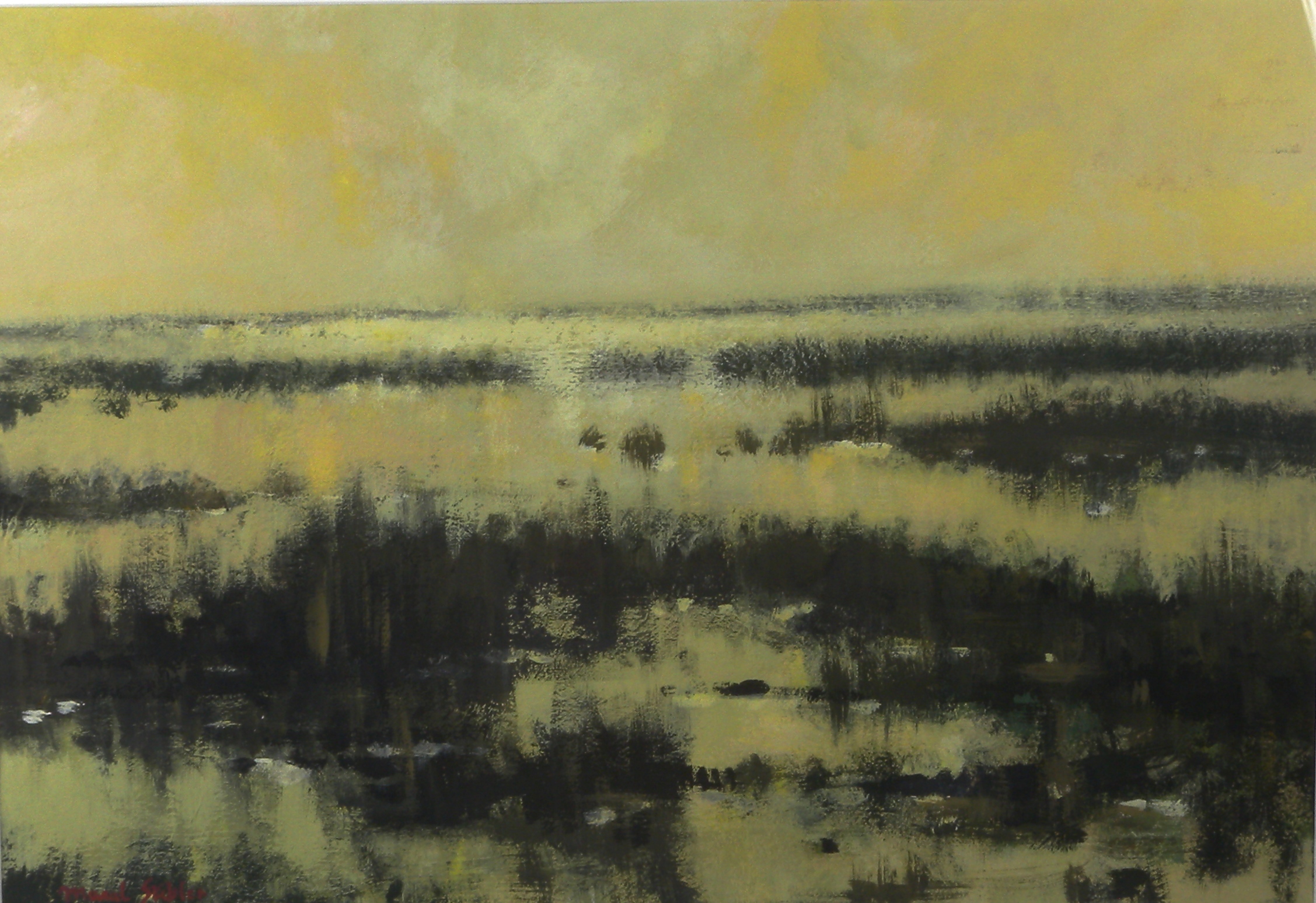 La Camargue 1964 – Cire, Papier, 38x55 cm