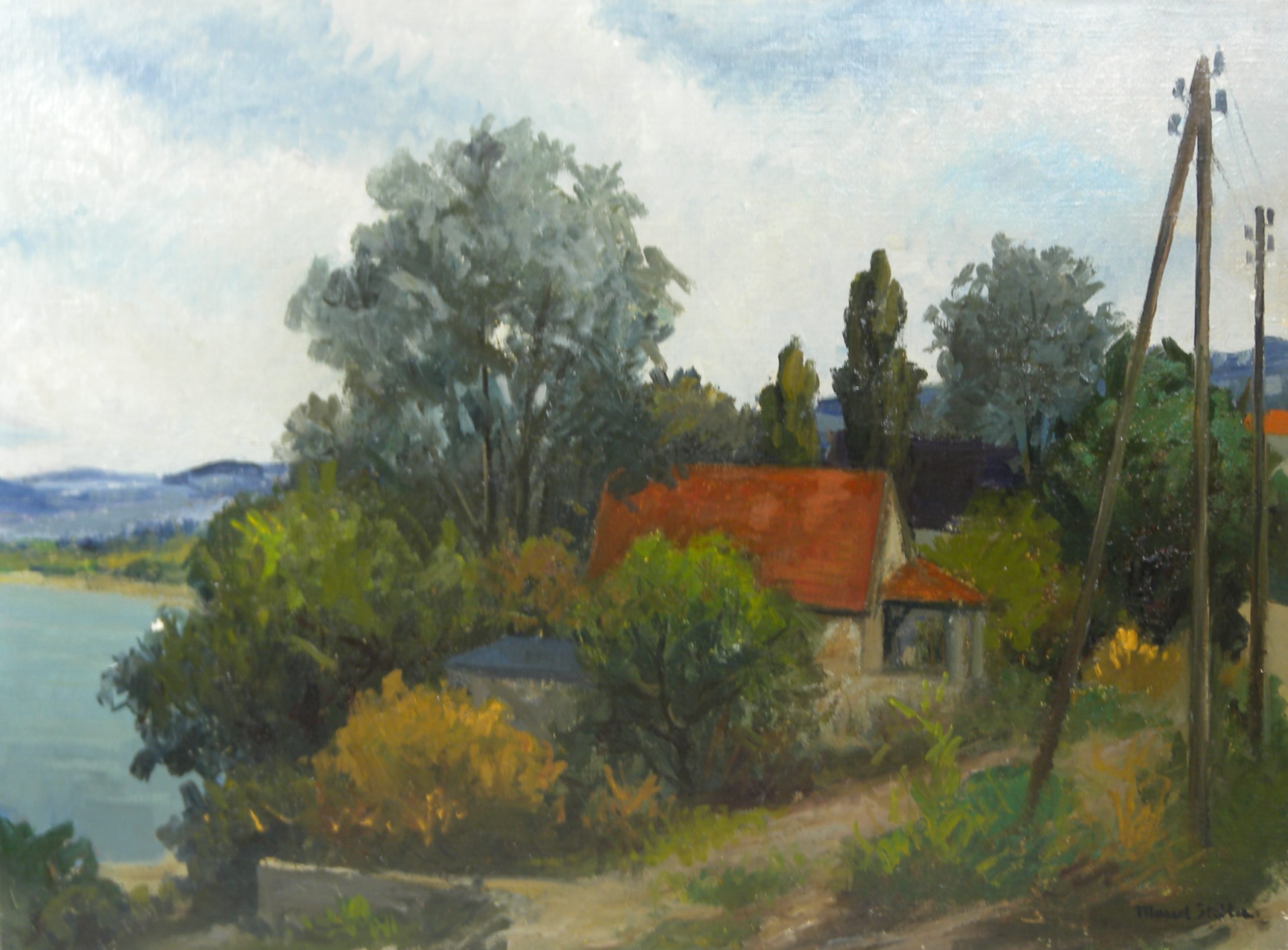 Site paisible 1943 – Huile, Toile, 54x73 cm