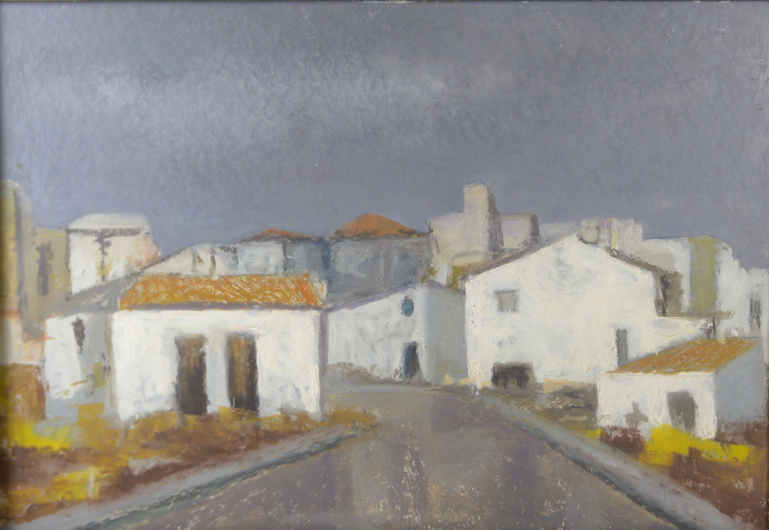 Espagne 1958 – Huile, Ardoise, 38x55 cm