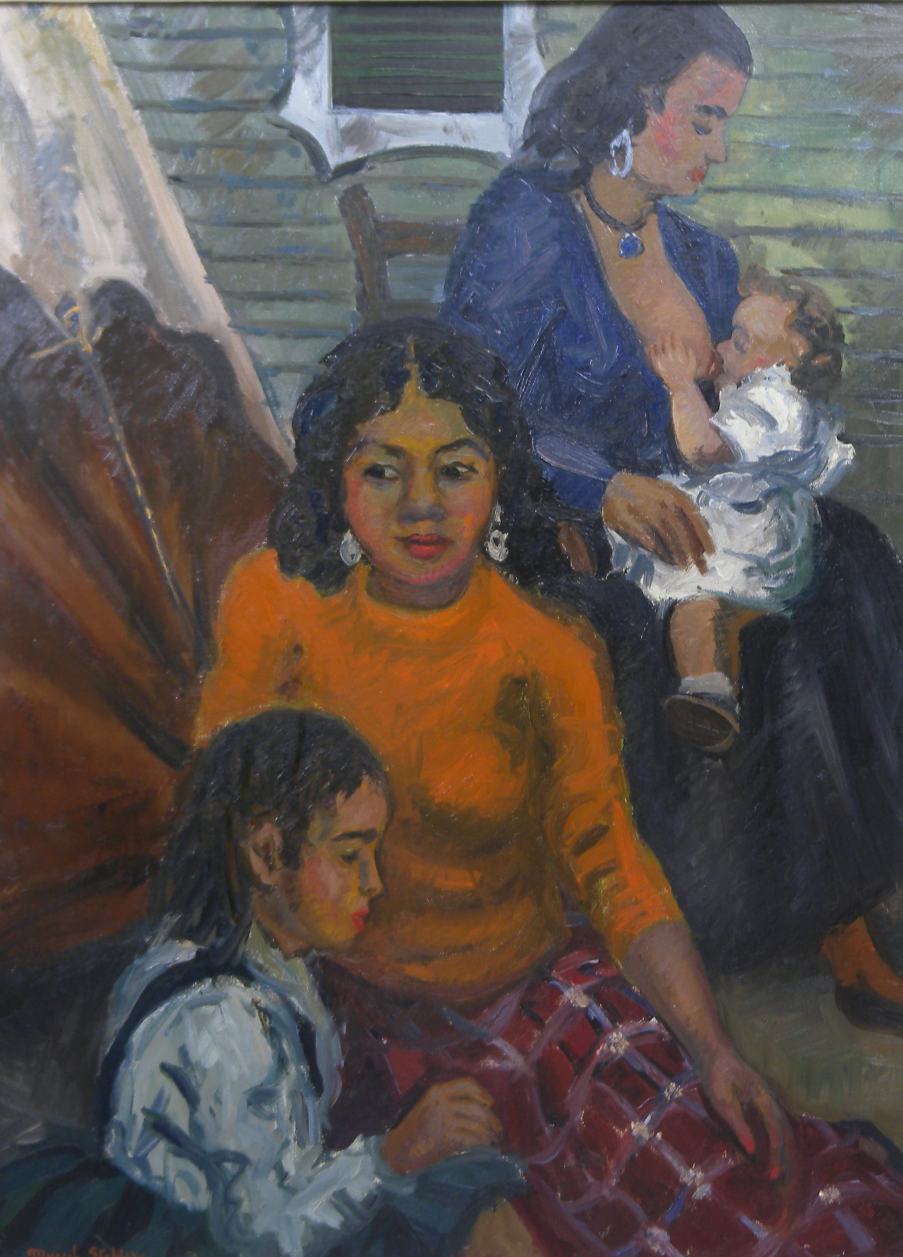Les Bohémiennes 1950 – Huile, Toile, 73x54 cm