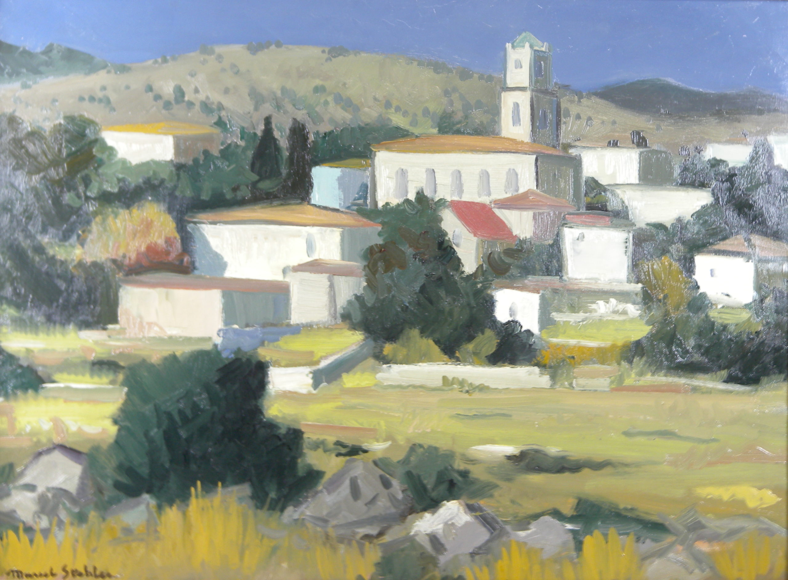 Athéa – Andalousie Années 1950 – Huile, Toile, 54x73 cm