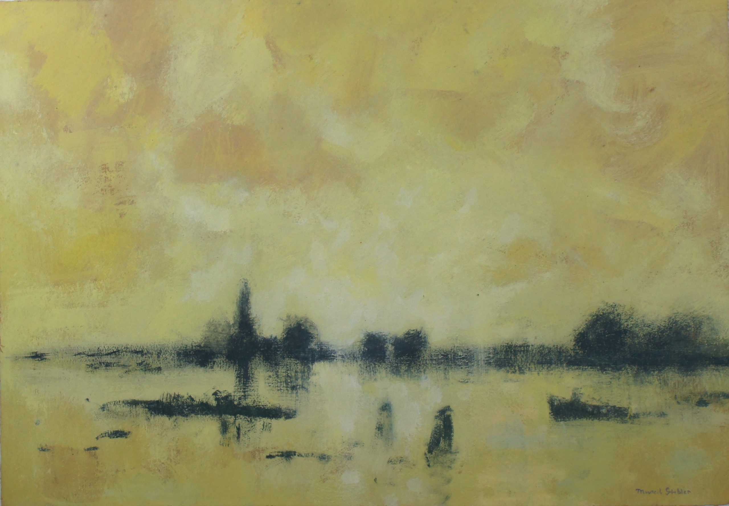 Venise ? Années 1960 – Cire, Papier, 38x55 cm