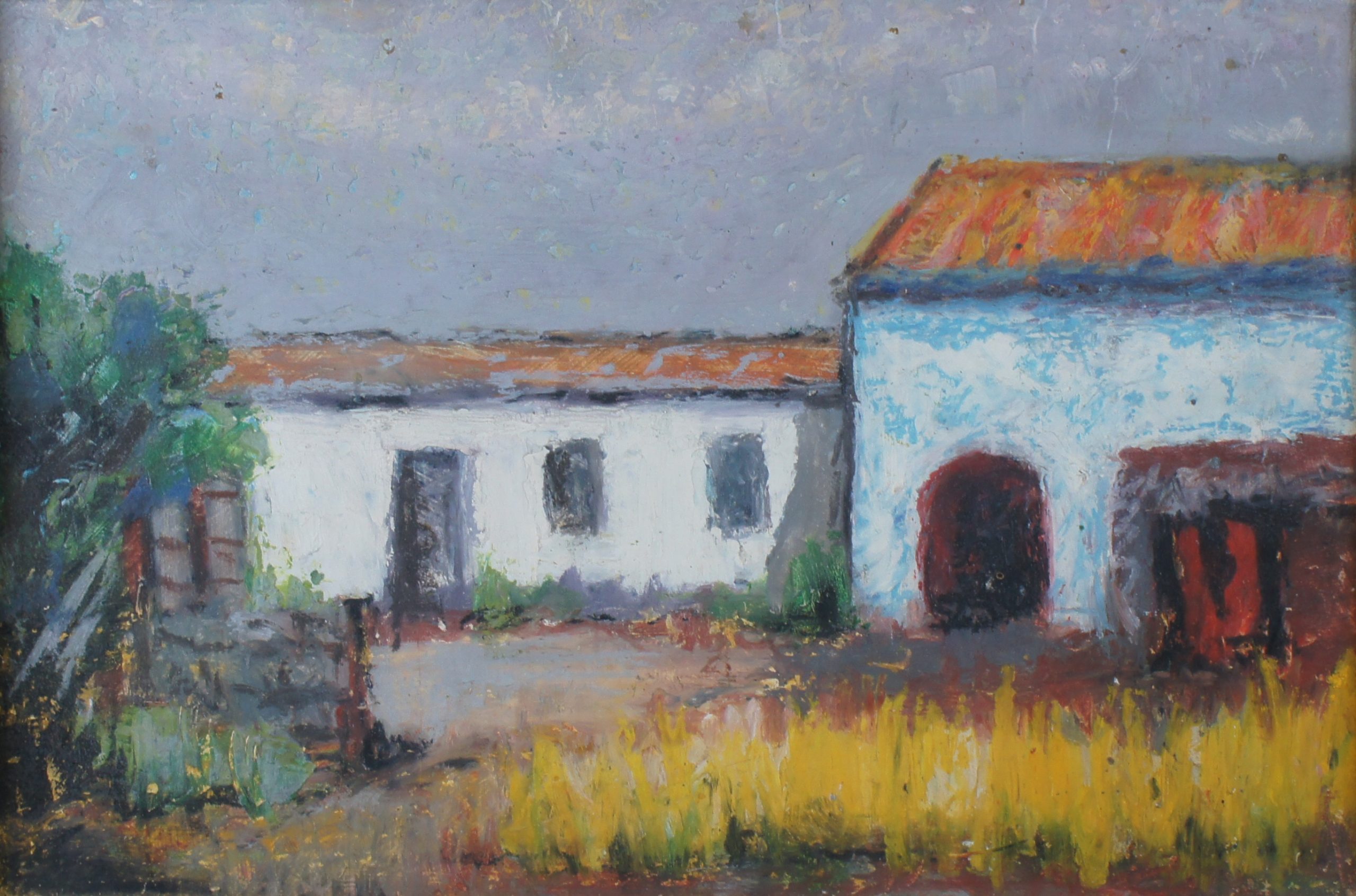 San Antonio de Cologne (Costa Brava) 1956 – Cire, Ardoise, 24x35.5 cm