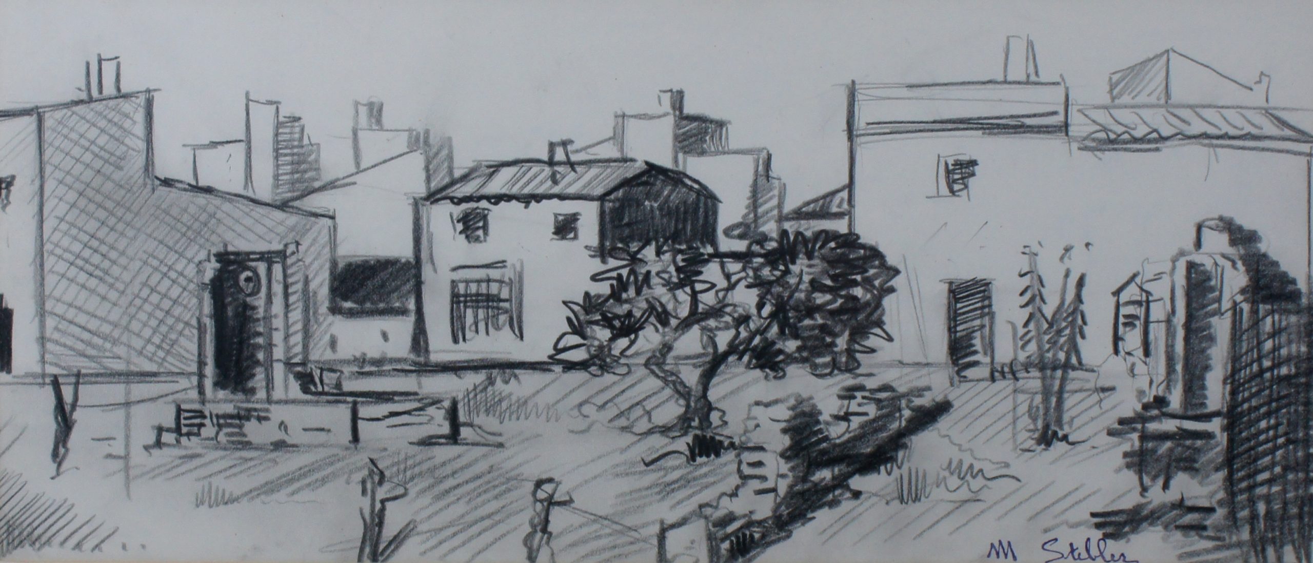 San Antonio de Calonge (Costa Brava)  – Crayon, 16x37 cm