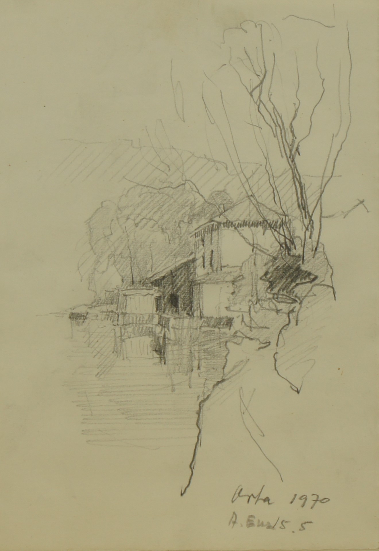 Orta 1970 – Crayon, 21x15 cm