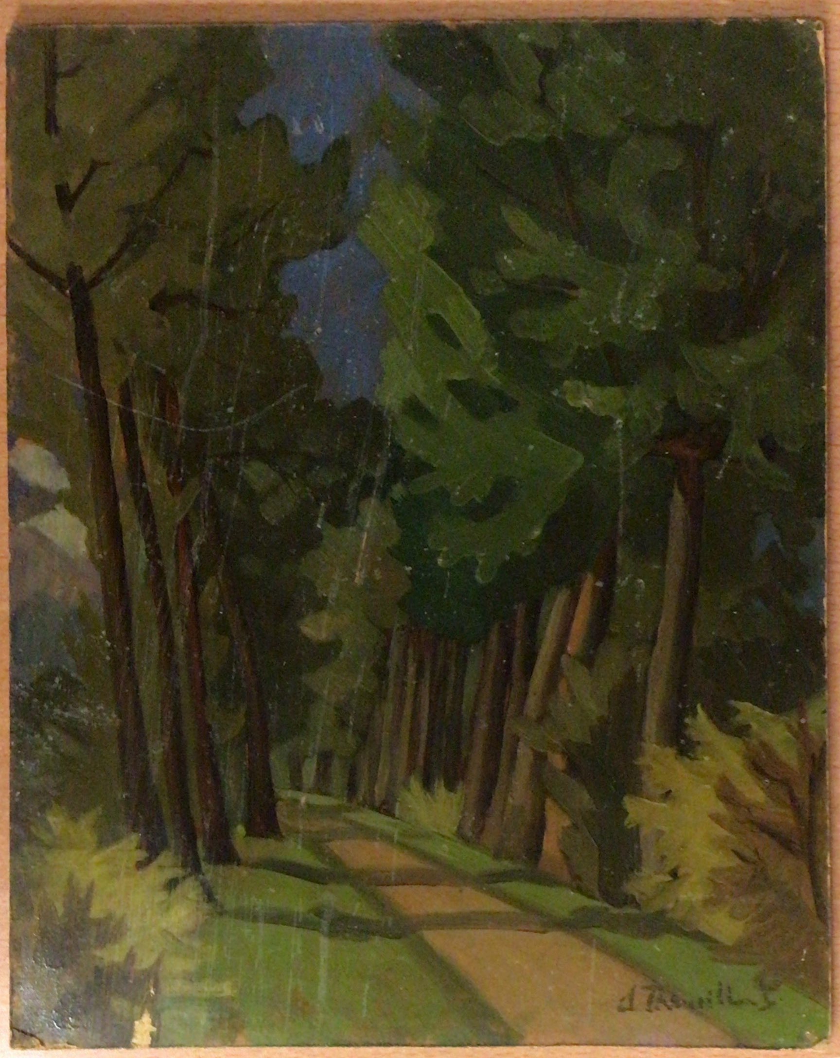 <i>Chemin de forêt</i>  – Bois, Huile